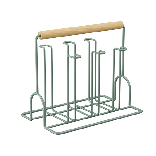 Japanese iron cup rack drain storage rack household coffee table upside down rack tea cup glass cup placement rack