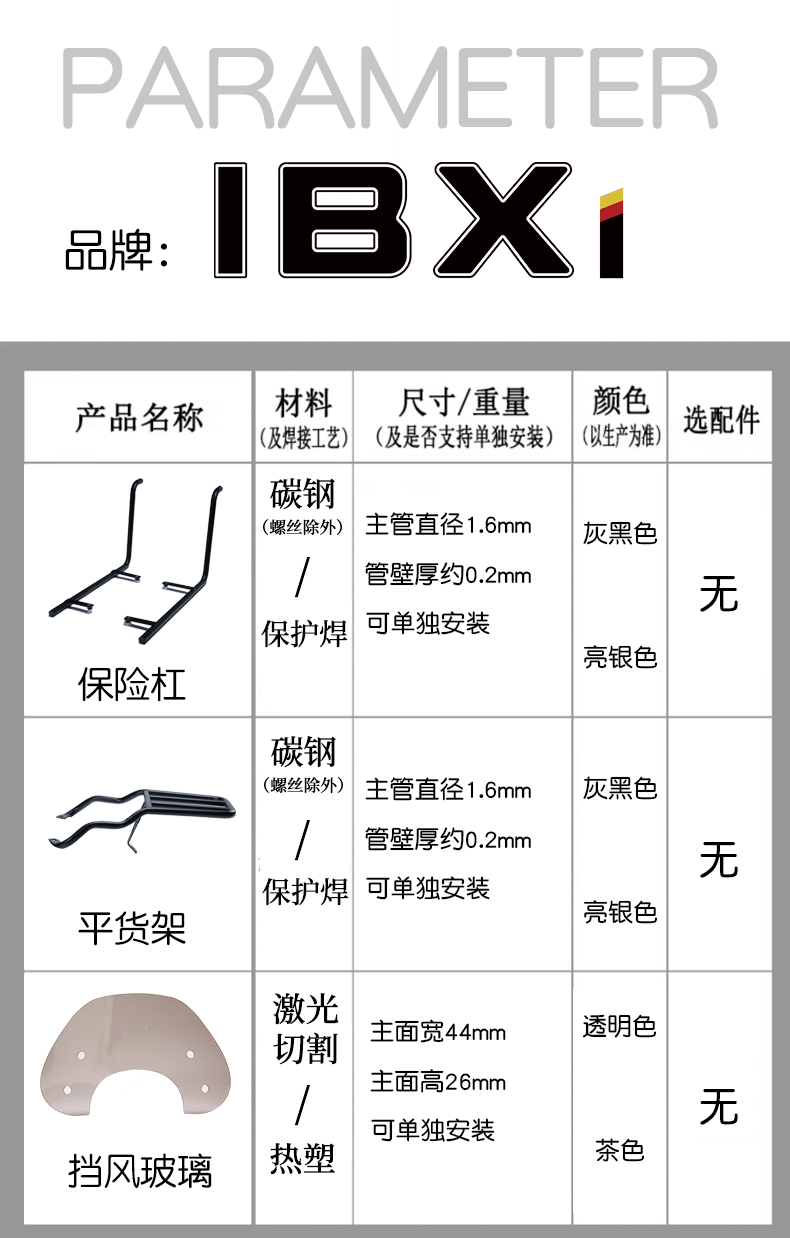 Suitable for 25 Models of Honda Ns125La Tail Box, Tail Rack, Rear Shelf, Modified Square Box Cargo Rack, Motorcycle Trunk