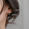 Universal earrings, cute silver needle, silver 925 sample, simple and elegant design