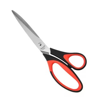 Manufacturer Wholesale Stainless Steel Office Scissors Three-Piece Set Household Handmade Scissors Two-Color Handle Student Paper-Cutting Stationery Scissors