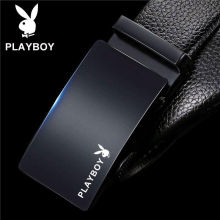 花花公子皮带男士皮带身自动扣中年人男士裤带高档休闲男腰带皮带