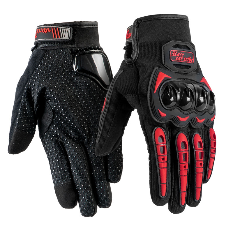 Motocicleta guantes unisex dedo completo pantalla táctil antideslizante transpirable motocicleta Knight equipo guantes de coche eléctrico