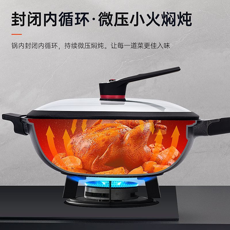 Germany Maifan Stone Non-stick Pan Household Wok Pan Induction Cooker Gas Stove Special Wok for Gas