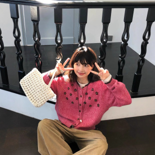 H.ONE С����õ��ɫ�h���_��ë������Ů����chic�߼��ж̿�ᘿ���