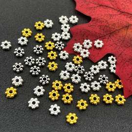 百搭diy合金雪花片 手链项链编绳串珠隔片 古风头饰散珠材料配件