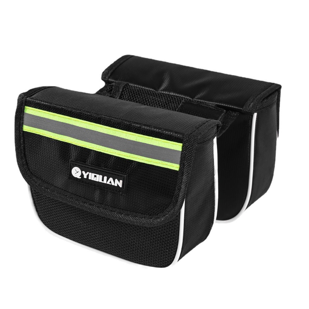 Quanxin Mountain Bike Hard Shell Bag Three-In-One Front Frame Bag Saddle Bag Cycling Equipment Accessories