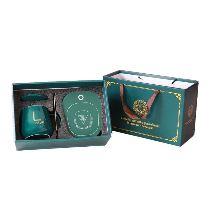 Coffee ceramic glass, handheld gift box, keeps constant temperature, Birthday gift