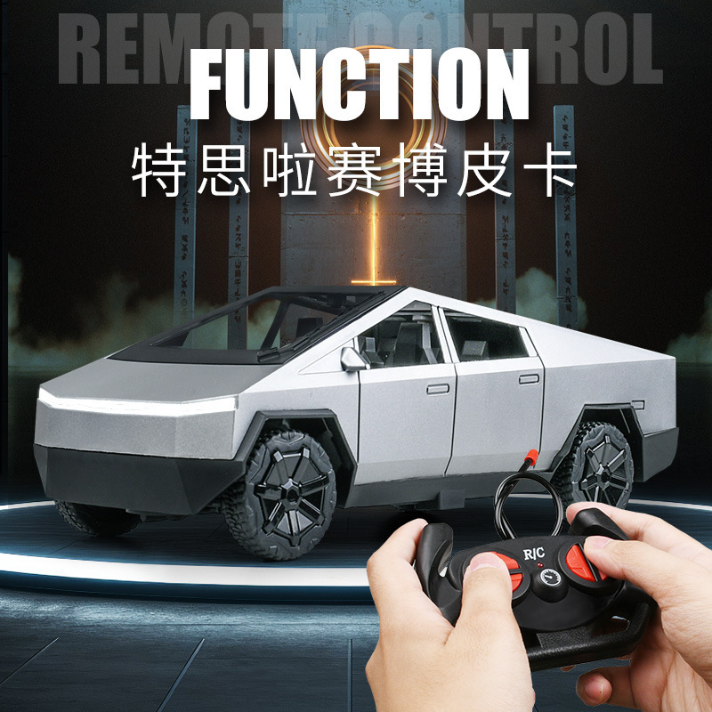 Cross-Border Hot Model 1:14 Tterra Cyber Pickup Truck Remote Control Car Kidsren's Large Remote Control Car Toys Wholesale Customization