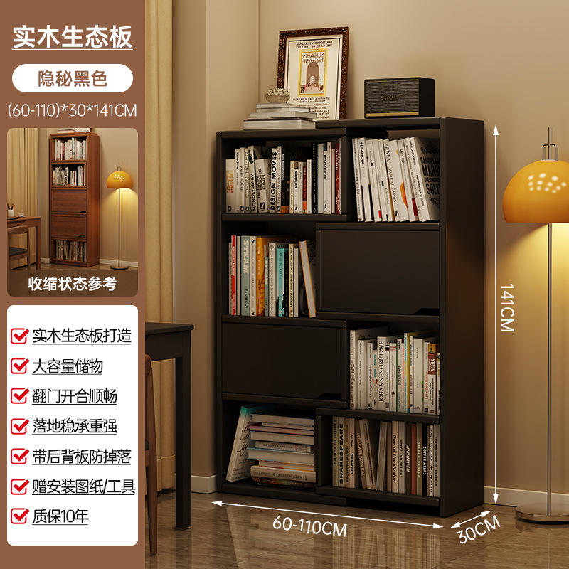 Estante de libros retráctil para niños corredor de esquina de pared estante de estante de almacenamiento integrado contra la pared gabinete de esquina doméstico mostrador de almacenamiento gabinete