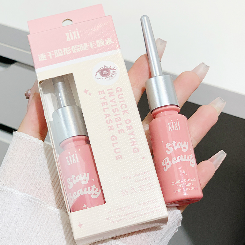 xixi quick-drying invisible false eyelash glue, gentle and non-irritating, transparent and natural novice beauty tool