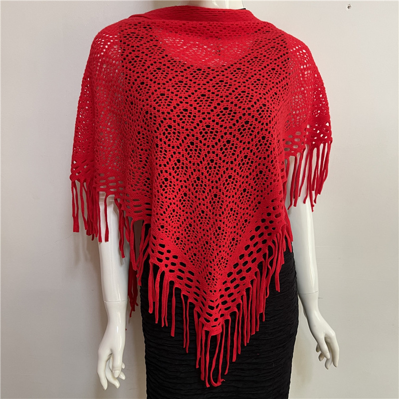 Women's Fashion Solid Color Artificial Wool Tassel Shawls display picture 67