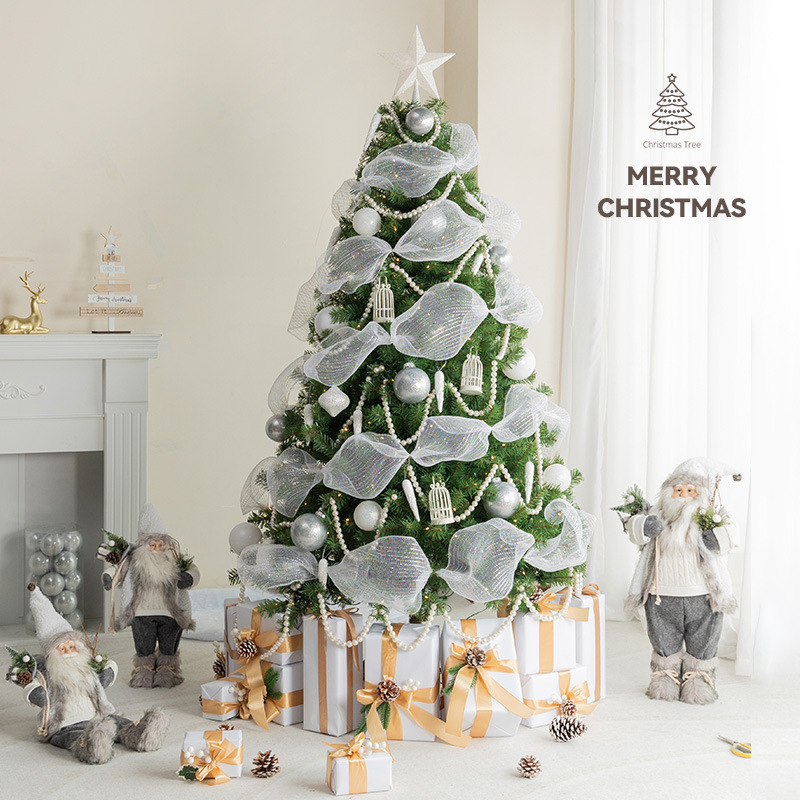Árbol de navidad diy cifrado luminoso grande ins estilo decoración de alto grado nueva decoración de nochebuena