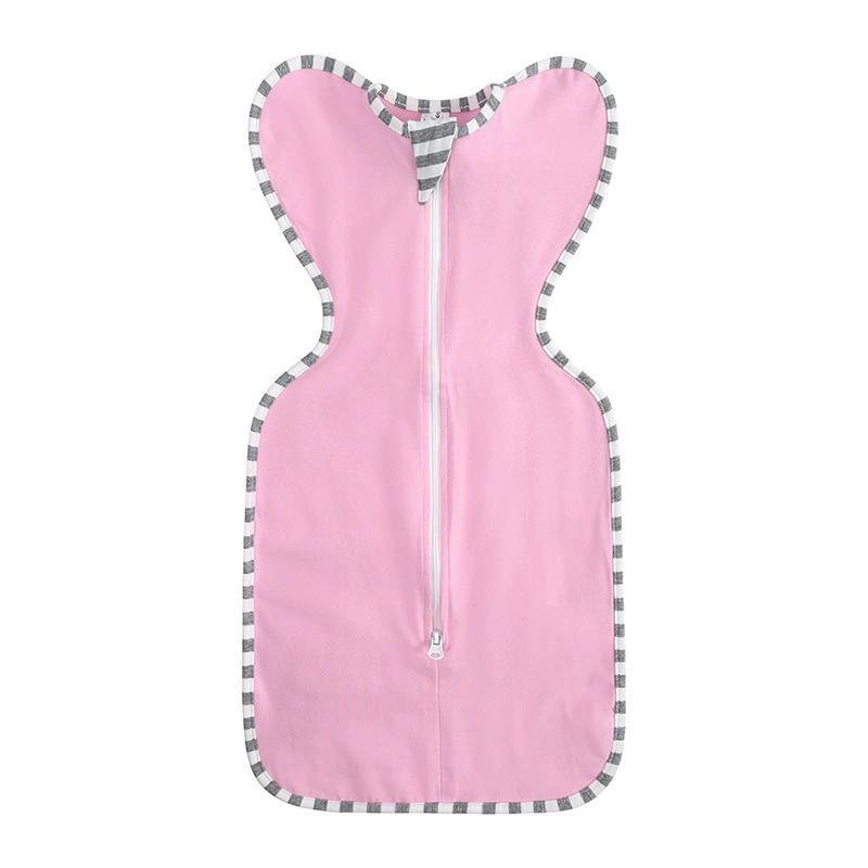 Infant sleeping bag surrendered and breathable newborn solid color spring and summer anti -kick was baby