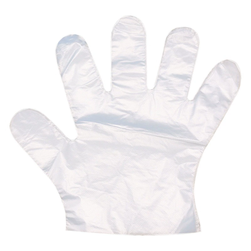 Одноразовые перчатки из прозрачной утолщенной пленки оптом для общепита, домашней работы, парикмахерских, кухни, работы с лобстерами, из полиэтилена, нескользящие