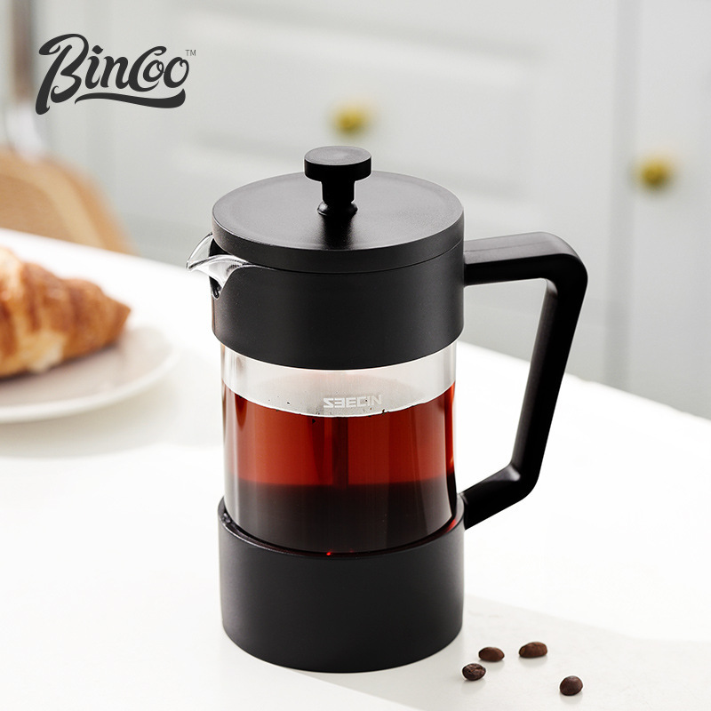 Bincoo French Press coffee pot stainless steel filter pot milk foam machine milk bubble teapot hand coffee appliance
