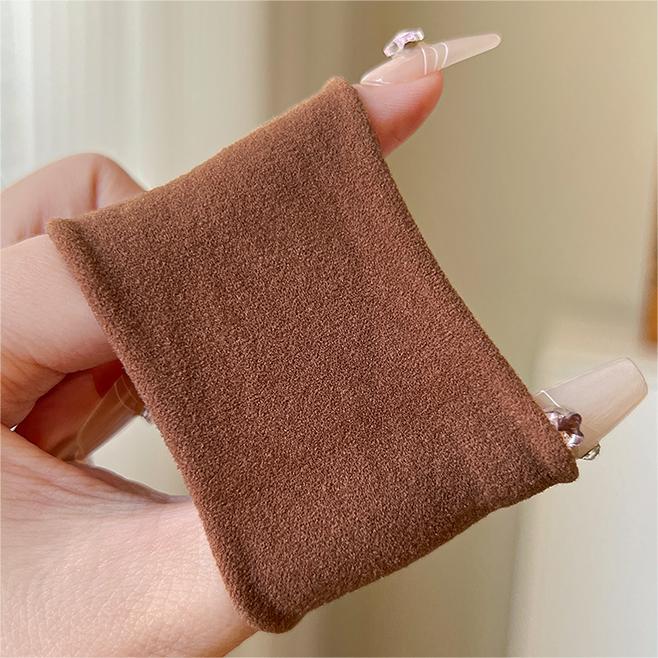 Alta elasticidad y sensación de piel suave máscara de cabello anillo de cabello femenino ultra ancho sin conexiones correa de correa temperamento simple cuerdas de cabello de cola de caballo