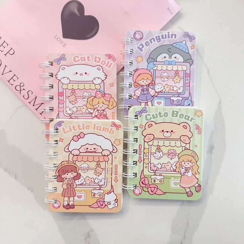 金榜の題名の線の本のかわいい漫画の側は本の学生の試験の携帯ポケットのa 7小さいノートの卸売りをひっくり返します。|undefined
