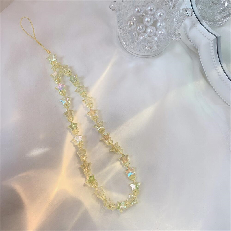 10g Weight Mobile Phone Chain Classification 1 Piece Quantity Daily Occasion Acrylic Material Star Pattern Vacation, Simple Style Style 1 Piece Vacation Simple Style Star Acrylic Mobile Phone Chain 8