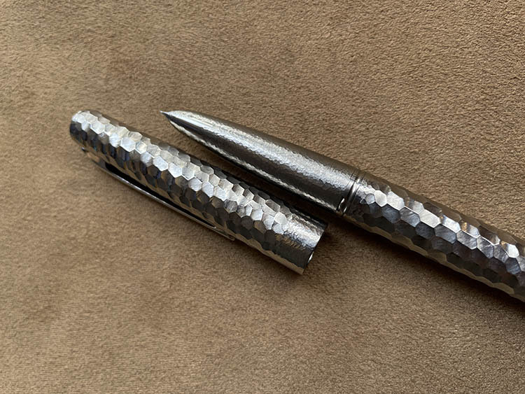 胖叔钢笔Ti200钛合金暗尖金笔钢尖14k金尖学生金属笔杆墨囊