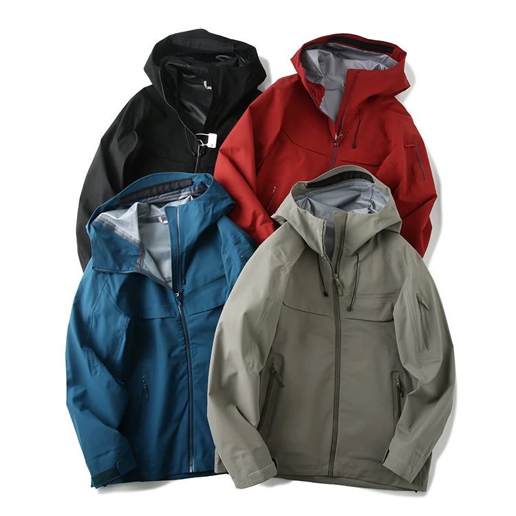 Japanese Toray Fabric Full-Body Laminated Windproof and Waterproof Hardshell Outdoor Hooded Jacket