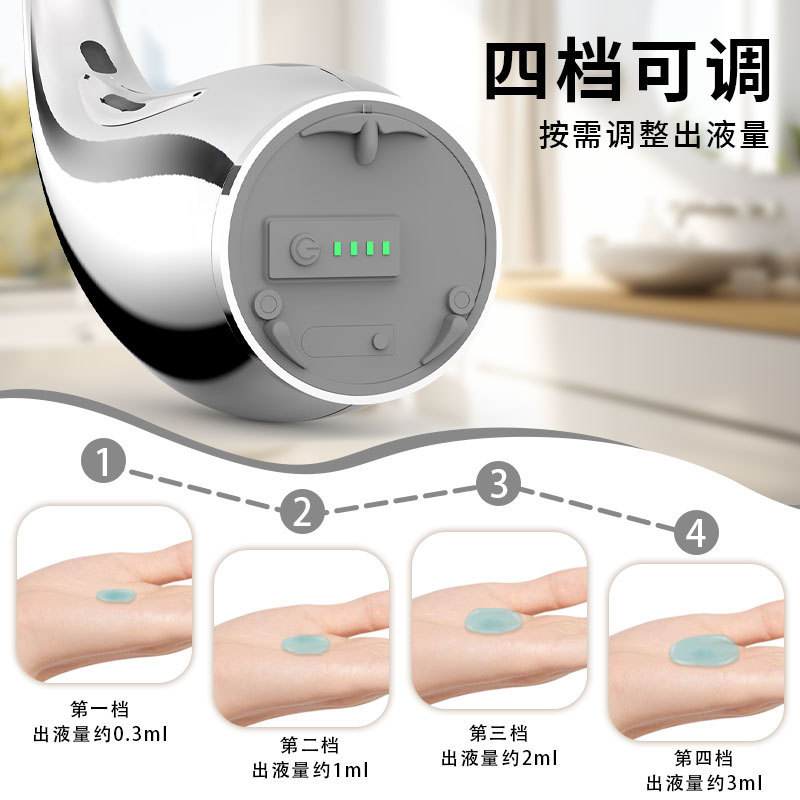 自动感应皂液器智能红外免接触给皂机台式电动洗手机家用跨境工厂|undefined