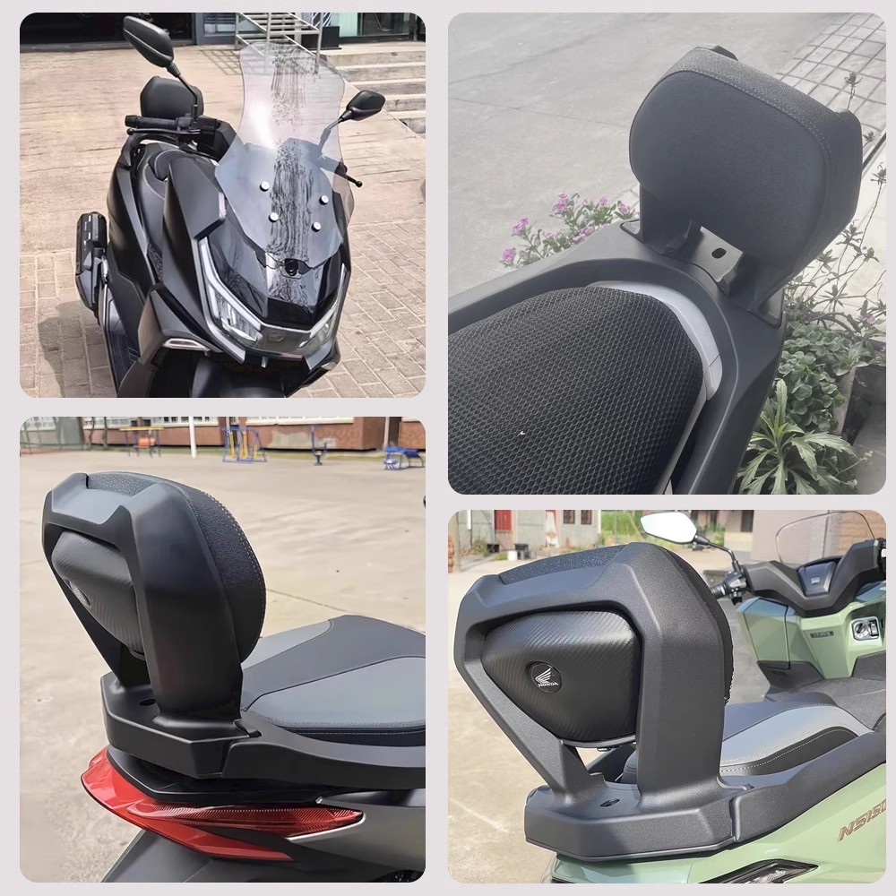 Suitable for Honda Ns150Gx Rear Backrest, Ns150Gx Motorcycle Integrated Backrest Modification Part, Rear Passenger Leather