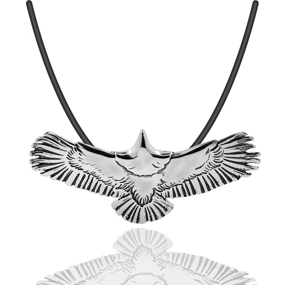 Eagle Wings Necklace Titanium Steel Pendant For Men And Women_voghion.com