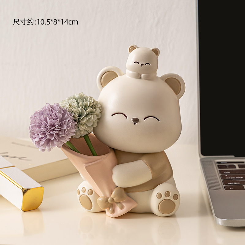 작은 꽃다발 곰 라이트 카레 작은 국화 2 [녹색 보라색]]