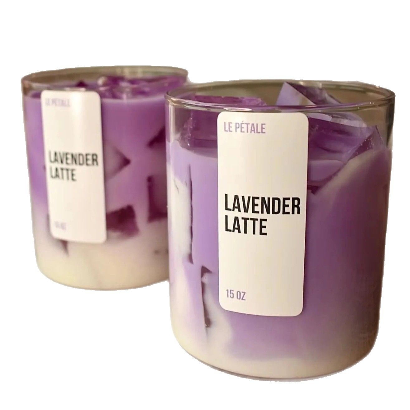 Vela perfumada de café helado Matcha, vela perfumada de cera de gelatina de vidrio de alta gama, recuerdo de vacaciones para el hogar