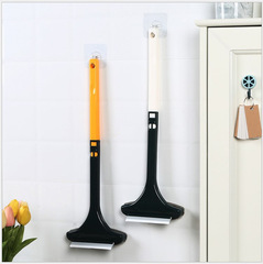 Dual-sided screen dust removal glass wiping tool, household window cleaning screen brush, long handle, washable without removal