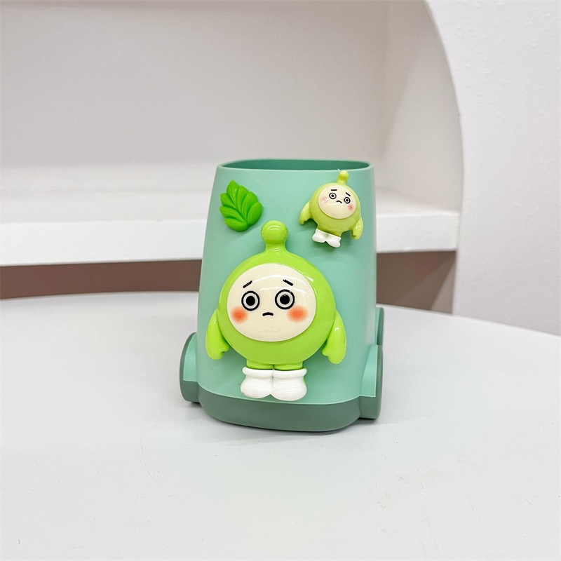 【자동차 펜 홀더】그린 에그 보이