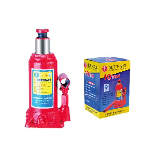 供应标准10吨立式油压千斤顶   优质钢材车载应急 维修 起重工具