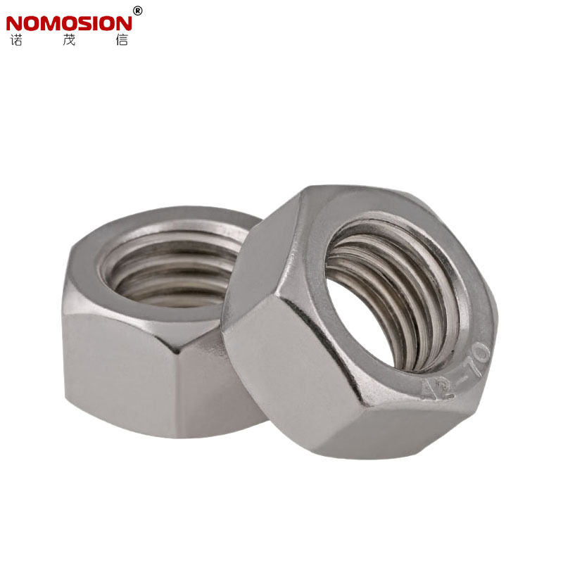 304/314不锈钢六角螺母美制机螺帽 ANSIB18.6.3/10#/8#/粗牙/细牙