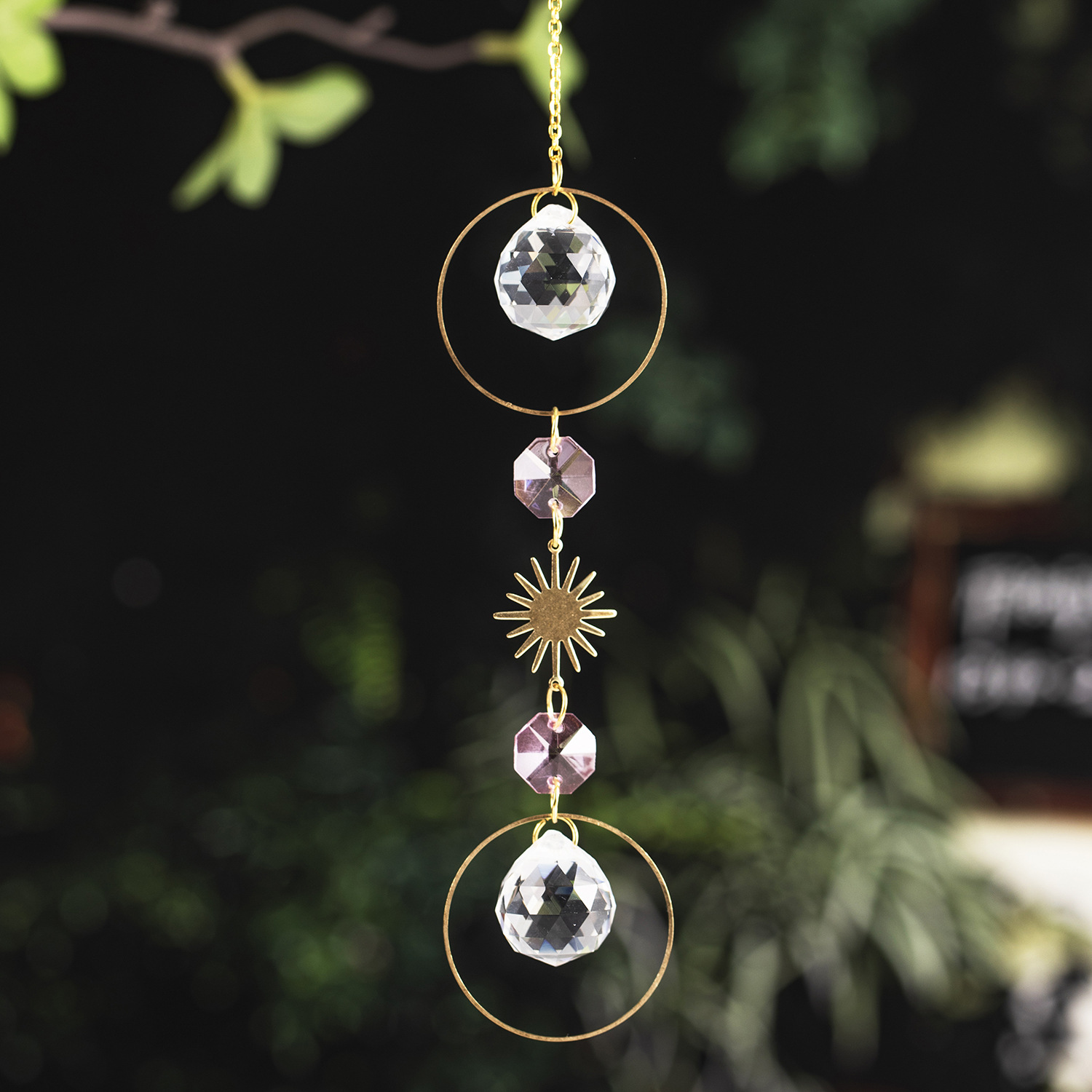 QHM3426 더블 라운드 크리스탈 gj-B