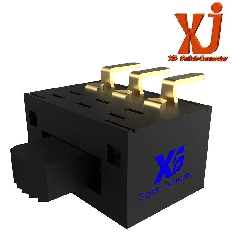 3A 6A大电流开关 侧拨拨动开关 两档小型滑动开关 侧拨贴片开关