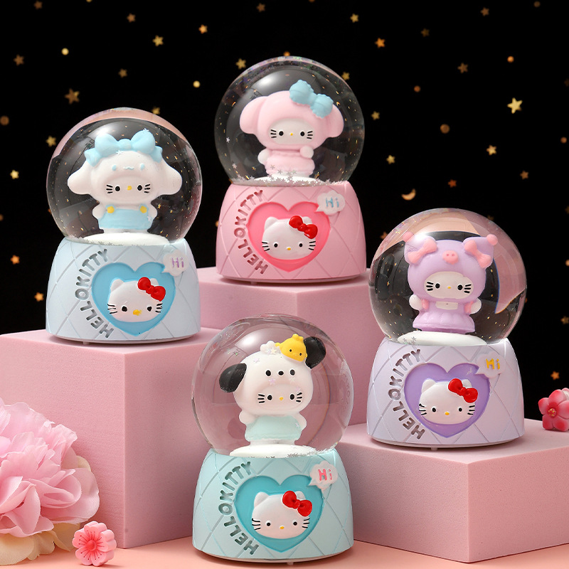 Varias Bolas de Cristal Luminosas con Diseños Creativos y de Dibujos Animados, Adornos Decorativos de Gran Venta, Regalo para Fiestas, con Luz, Mayorista