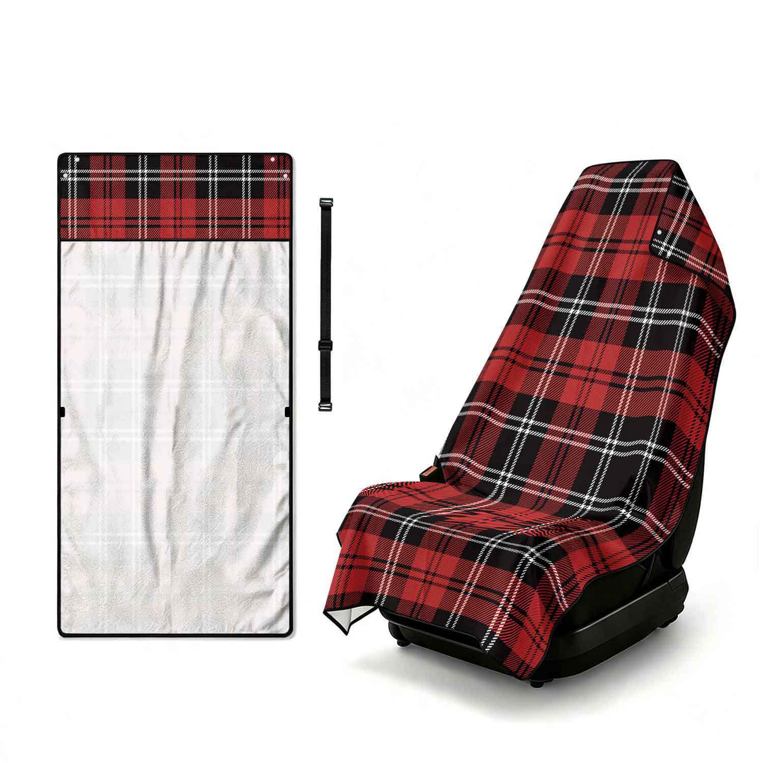 Geometric Bath Towel Car Seat Cover 2-in-1 Microfiber Outdoor Beach Car Dual-Use Universal Seat Cushion