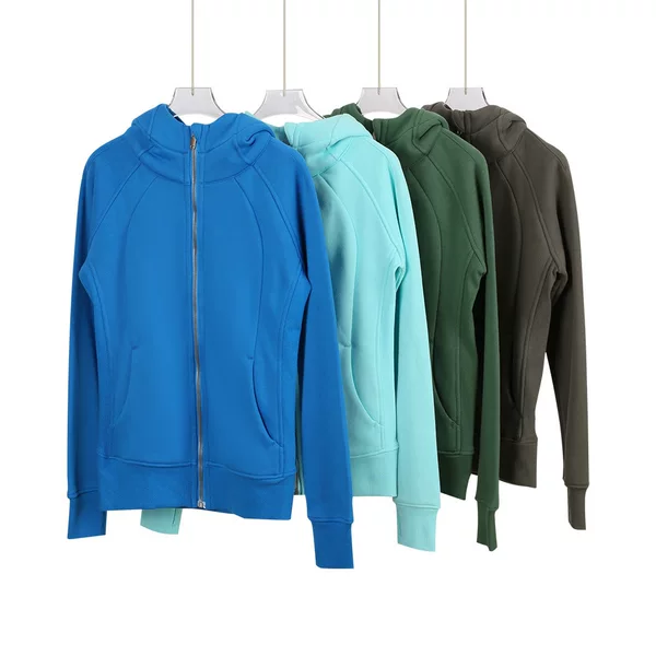 [in Stock] Ld Slim Fit Hooded Sweatshirt Warm Sports Sweatshirt Zipper Cardigan Yoga Slim Fit Sweatshirt Jacket