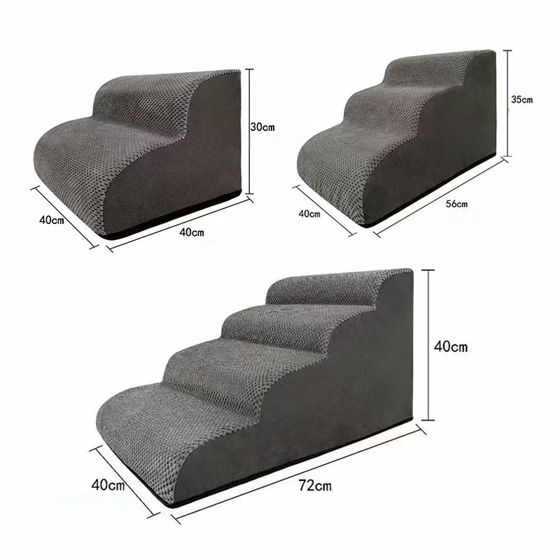 Manufacturer Supplies Pet Stairs, Ramp Stairs, Multi-Step Dog Ladders, Special-Shaped Cutting High-Density Pet Ladders