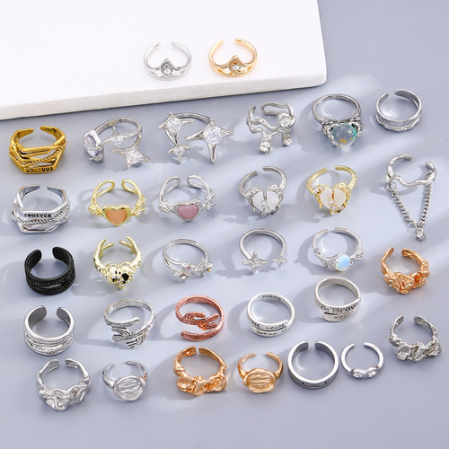 Stylish Women's Niche Bow-Knot INS-Style European & American Hand Jewelry Accessory: Elegant Open-End Ring for the Index Finger