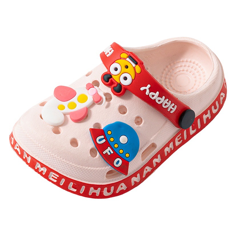 Eva Ultra-Light Boys and Girls Infants Non-Slip Soft-Soled Clogs Kidsren's Toe-Cap Sandals Astronaut Ufo Sandals and Slippers
