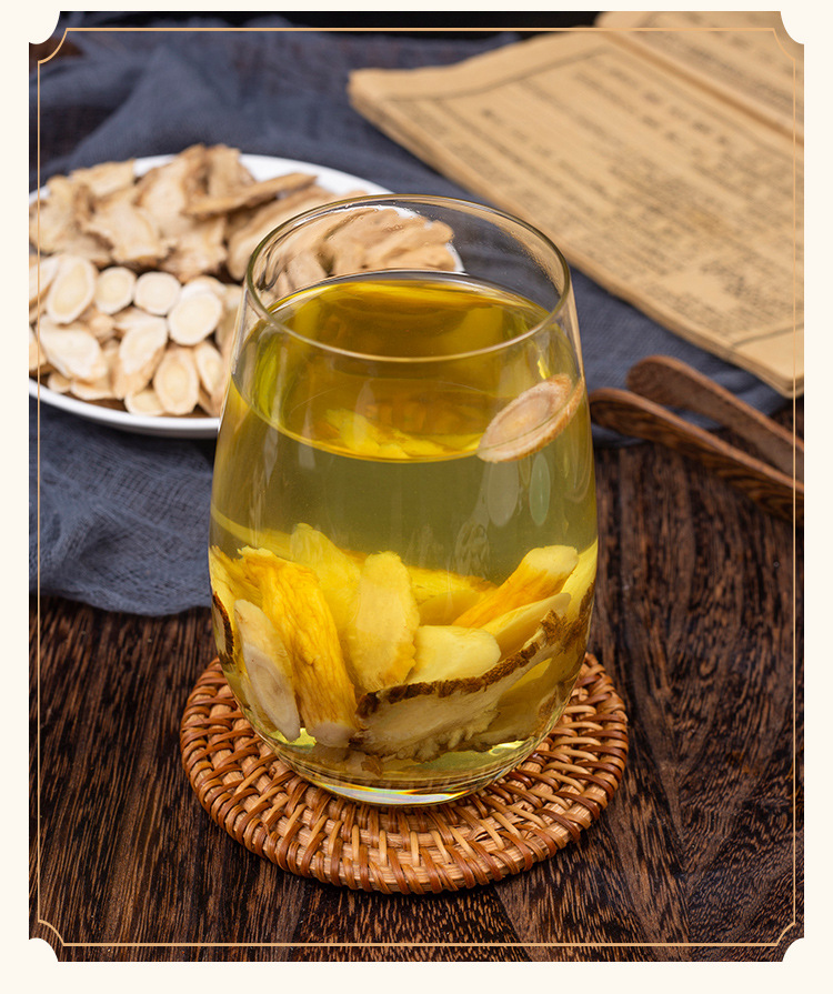 Huang Qi Dang Gui Dang Shen Combo (Astragalus, Angelica & Codonopsis) — Dried Food Herb Slices for Tea & Soup in use