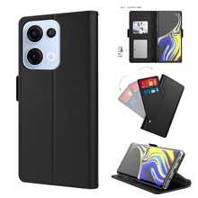 适用OPPOReno13 (China)磁吸保护皮套插卡镜子隐形支架K12x手机壳