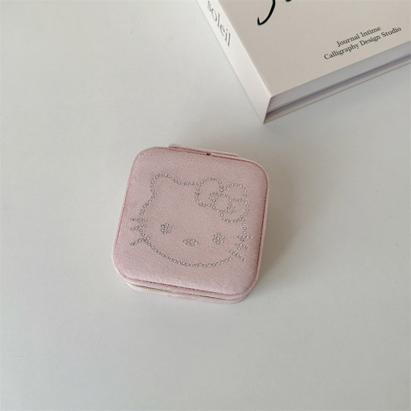 少女の心のベルベットの高級収納ケースのアクセサリーのデスクトップのアクセサリーの箱|undefined