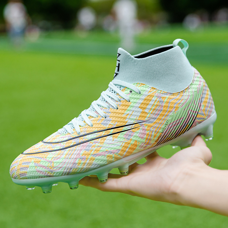 Studentu augstpapēžu futbola apavi AG gari, nolūzuši nagi zēnu un meiteņu augstpapēžu zeķes studentu sacensībām, sporta treniņiem, futbola radzēm_voghion.com