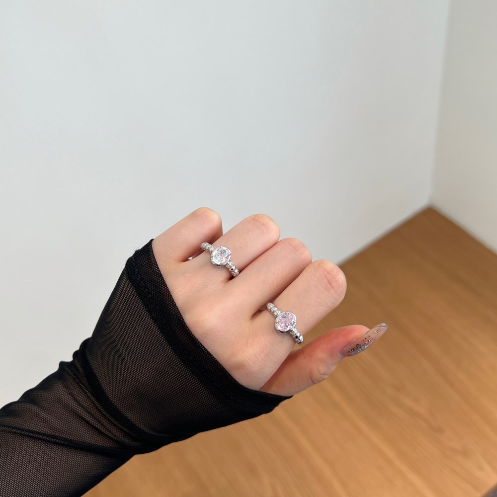 3g Weight Zircon Inlay Material Rings Classification 1 Piece Quantity Daily Occasion 925 Sterling Silver Material Heart Shape Pattern Women's Gender Plating Design Elegant Style 925 Sterling Silver Zircon Heart Shape Rings 925 Sterling Silver Rings 13
