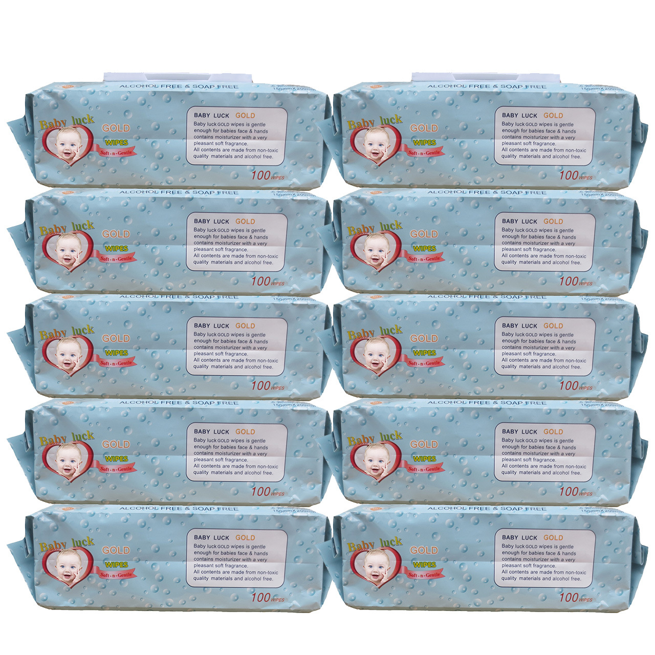 Toallitas húmedas de venta directa de fábrica, toallitas húmedas especiales para bebés y bebés, 5 paquetes, 10 paquetes, una pieza