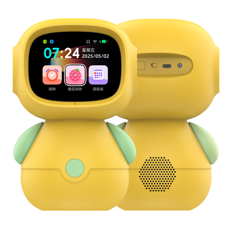 3.5inch 大画面 AI インテリジェントロボットタッチスクリーン子供啓発パズル学習早期教育目覚まし時計音声対話|undefined