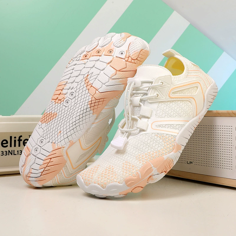 Крытая амортизирующая обувь для фитнеса для мужчин, бесшумная обувь для прыжков для женщин, нескользящая обувь для аэробики на мягкой подошве, кроссовки для занятий йогой и бегом в тренажерном зале.