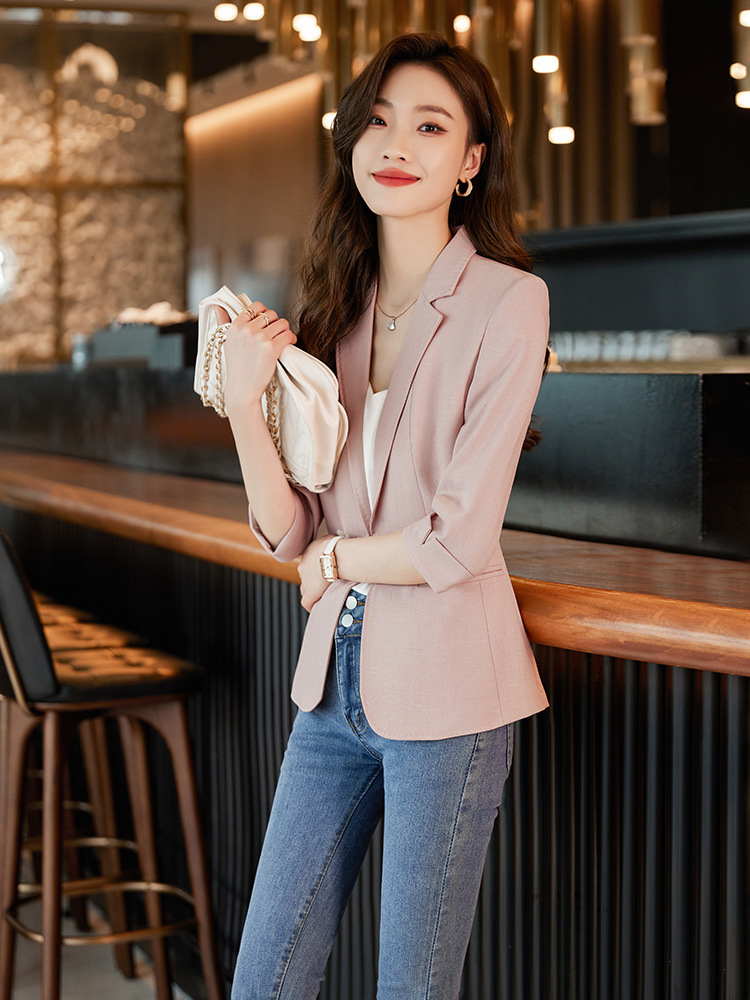 White summer retro classic suit jacket